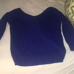 Cobolt Blue Twist Back sweater (Never Worn)